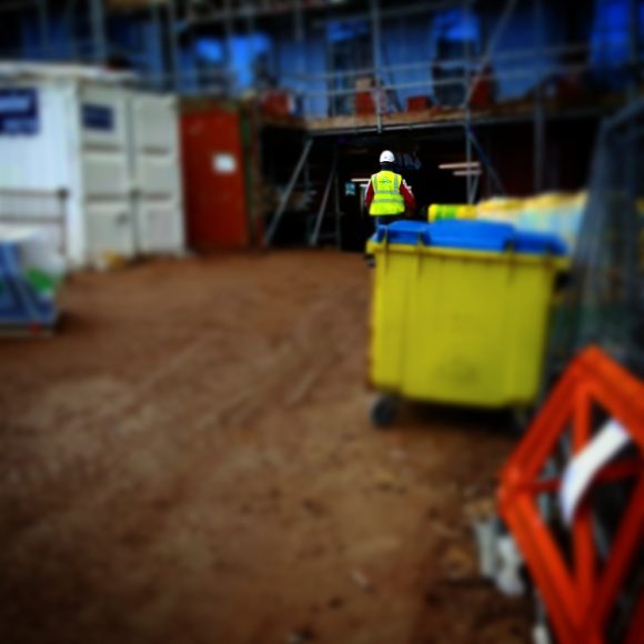 A worker on site.