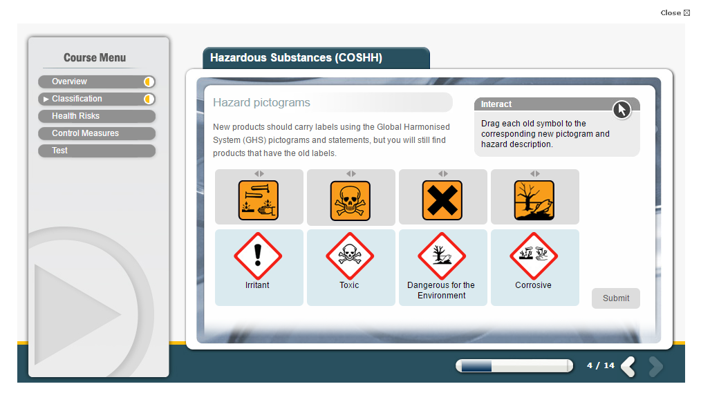 Control of Hazardous Substances Training Course (COSHH) (RoSPA Accredited)