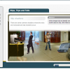 A screenshot of a Slips, Trips and Falls online course.