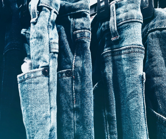 Blue jeans.