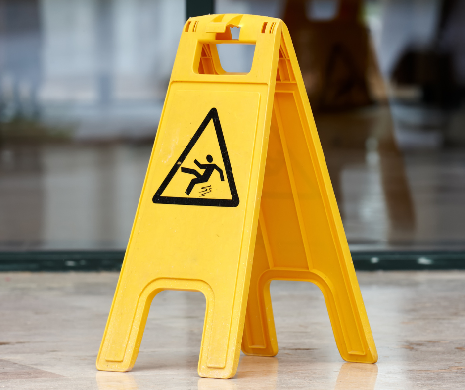 Wet floor sign