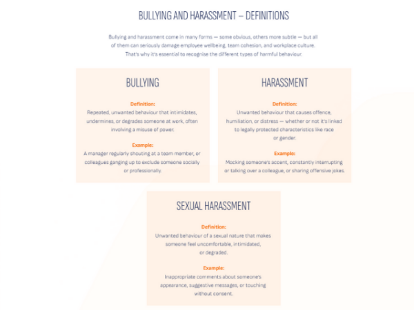 Bullying and Harassment Course | WA Management